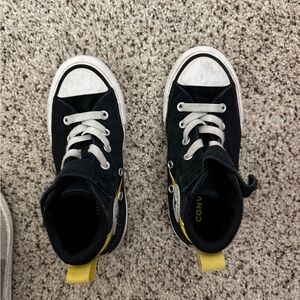 Converse Kids Black and Yellow High-Tops